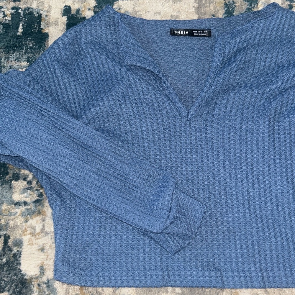 V- neck cute sweater!